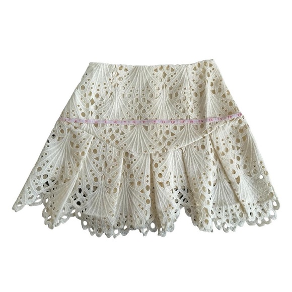 Set Broderie Anglaise Mini Skirt and Top Size L - Picture 4 of 9